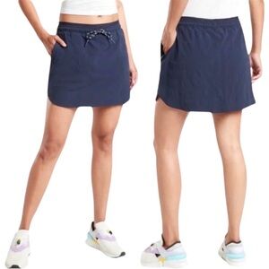 Athleta Trekkie Crest Skort Navy Blue Size 8